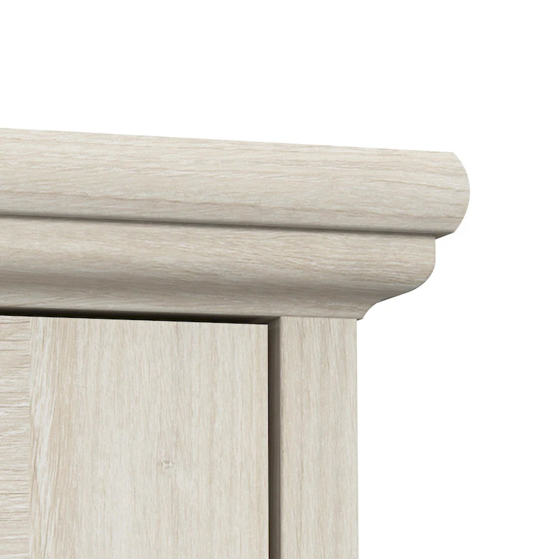 Bureau d'angle en L Lennox avec huche et armoires de rangement de Bush Furniture