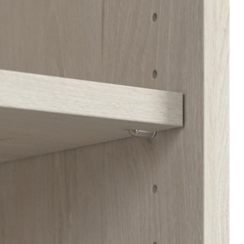 Bureau d'angle en L Lennox avec huche et armoires de rangement de Bush Furniture