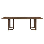 Table à manger moderne de 241 cm avec piètement en tréteaux en U