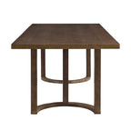 Table à manger moderne de 241 cm avec piètement en tréteaux en U