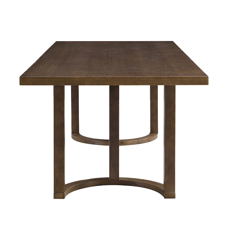 Table à manger moderne de 241 cm avec piètement en tréteaux en U