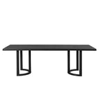 Table à manger moderne de 241 cm avec piètement en tréteaux en U
