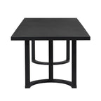 Table à manger moderne de 241 cm avec piètement en tréteaux en U