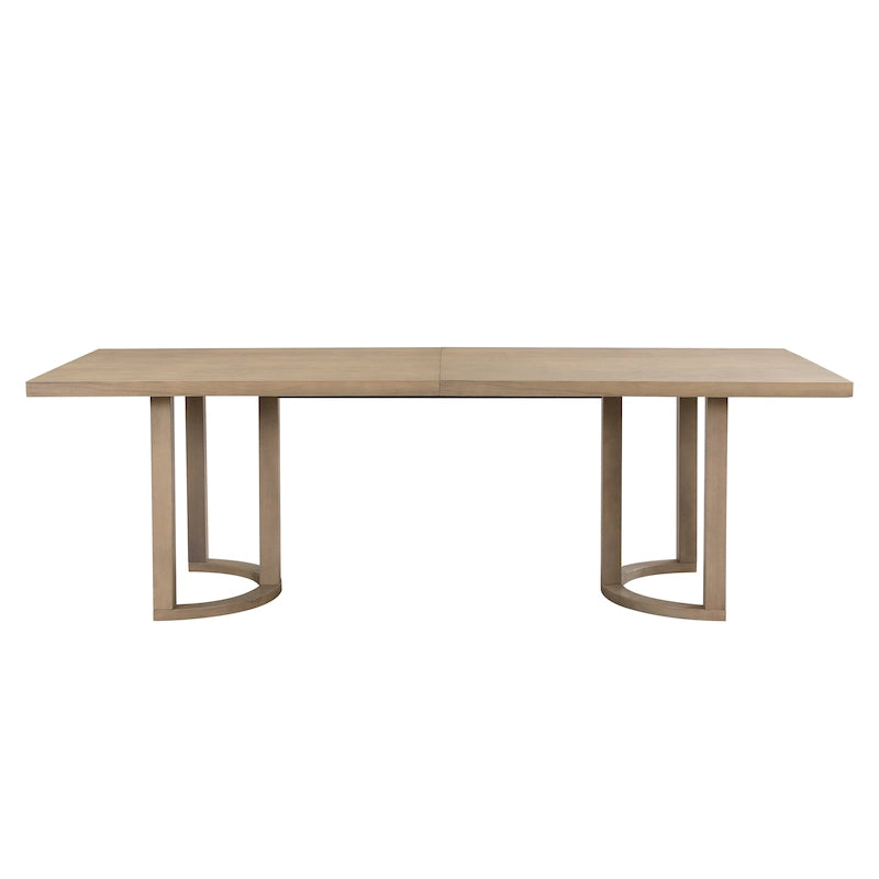 Table à manger moderne de 241 cm avec piètement en tréteaux en U