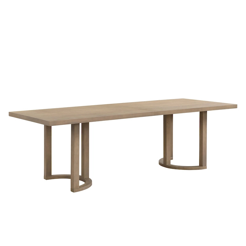 Table à manger moderne de 241 cm avec piètement en tréteaux en U