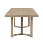Table à manger moderne de 241 cm avec piètement en tréteaux en U