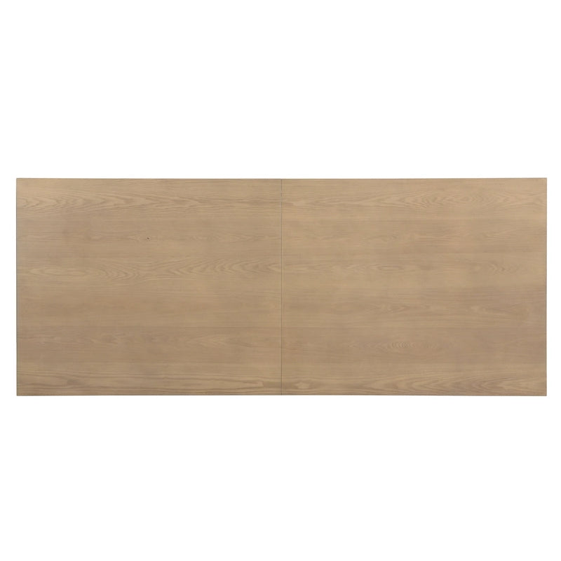 Table à manger moderne de 241 cm avec piètement en tréteaux en U