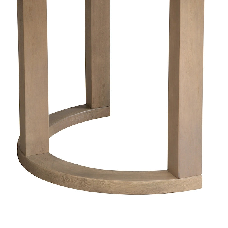 Table à manger moderne de 241 cm avec piètement en tréteaux en U