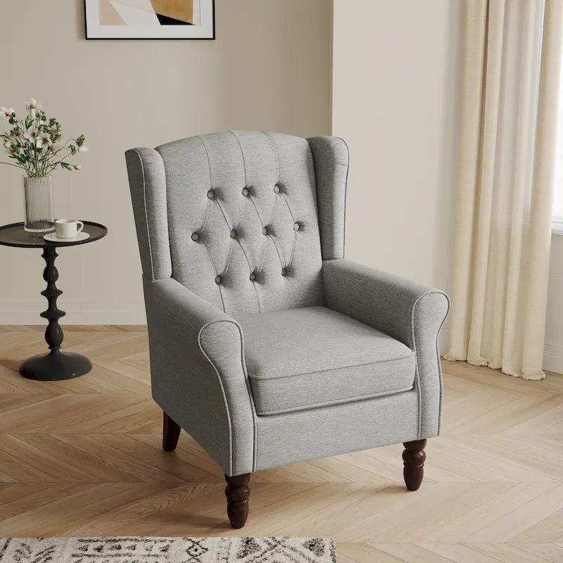 Fauteuil d'appoint capitonné à oreilles - 38H