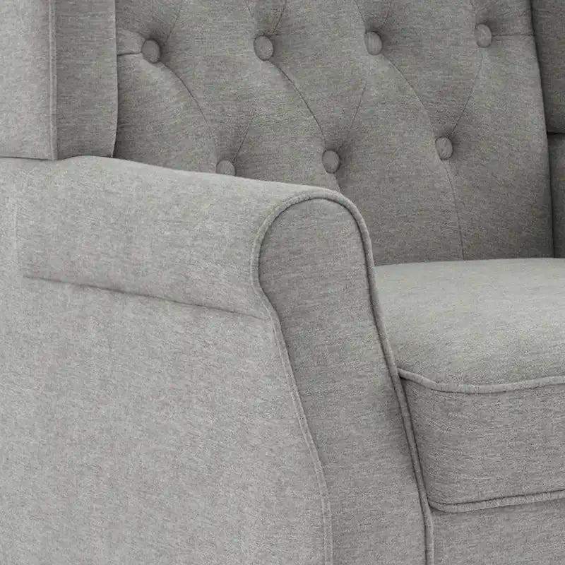 Fauteuil d'appoint capitonné à oreilles - 38H