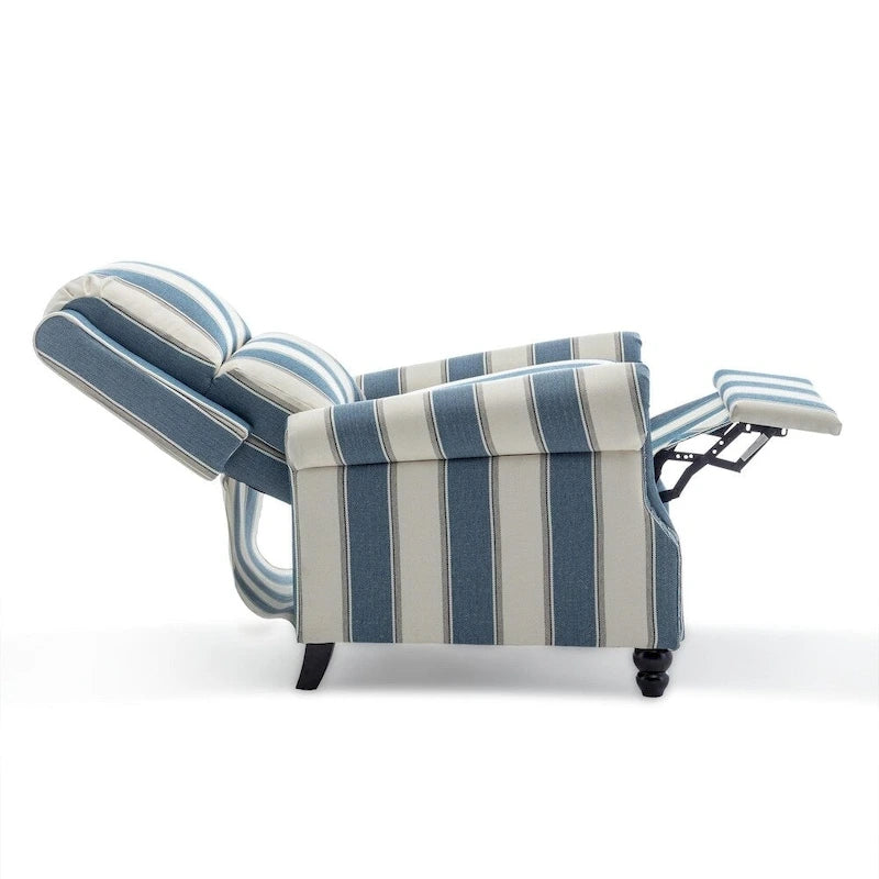 Fauteuil inclinable à dossier rembourré clouté, lot de 2