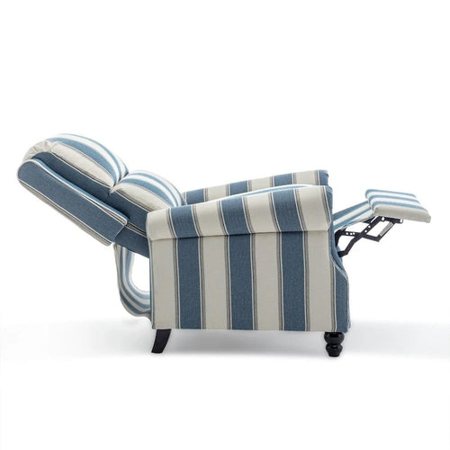 Fauteuil inclinable à dossier rembourré clouté, lot de 2