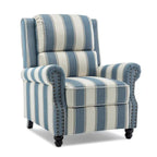 Fauteuil inclinable à dossier rembourré clouté, lot de 2