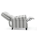 Fauteuil inclinable à dossier rembourré clouté, lot de 2