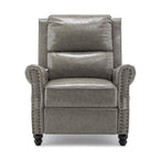 Fauteuil inclinable à dossier rembourré clouté, lot de 2