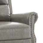 Fauteuil inclinable à dossier rembourré clouté, lot de 2