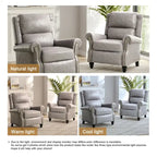 Fauteuil inclinable à dossier rembourré clouté, lot de 2