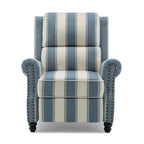 Fauteuil inclinable à dossier rembourré clouté, lot de 2