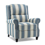 Fauteuil inclinable à dossier rembourré clouté, lot de 2
