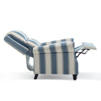 Fauteuil inclinable à dossier rembourré clouté, lot de 2