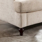 Causeuse moderne en tissu chenille - 62.68 x 68.90 x 31.89