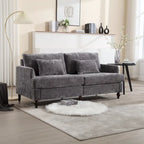 Causeuse moderne en tissu chenille - 62.68 x 68.90 x 31.89