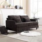 Causeuse moderne en tissu chenille - 62.68 x 68.90 x 31.89