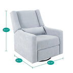 Fauteuil inclinable de luxe motorisé avec fonction pivotante et planeur, fauteuil inclinable de salon rembourré avec support lombaire