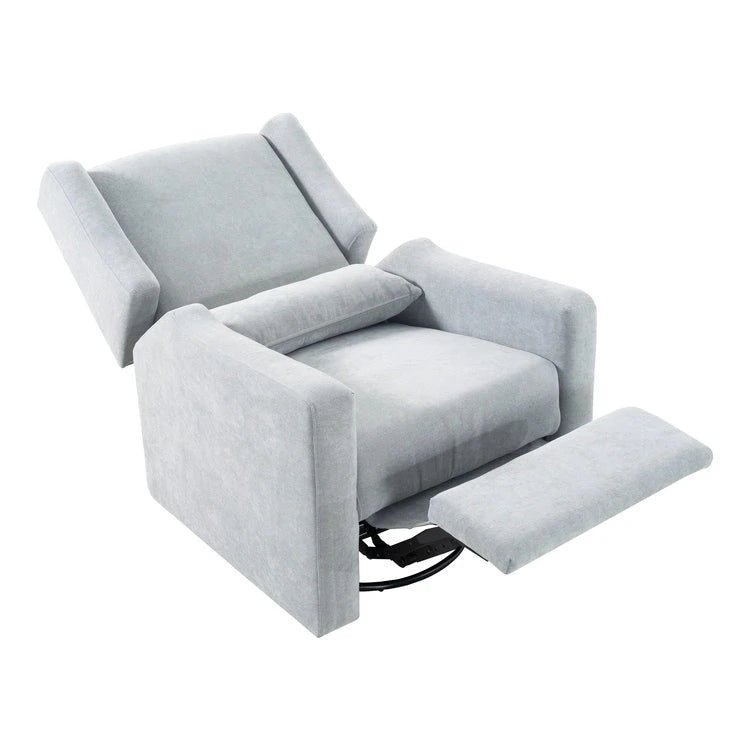 Fauteuil inclinable de luxe motorisé avec fonction pivotante et planeur, fauteuil inclinable de salon rembourré avec support lombaire
