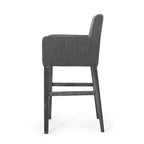 Tabourets de bar de 30,5 pouces en tissu et hévéa (lot de 2)