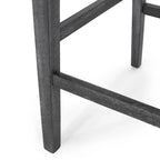 Tabourets de bar de 30,5 pouces en tissu et hévéa (lot de 2)