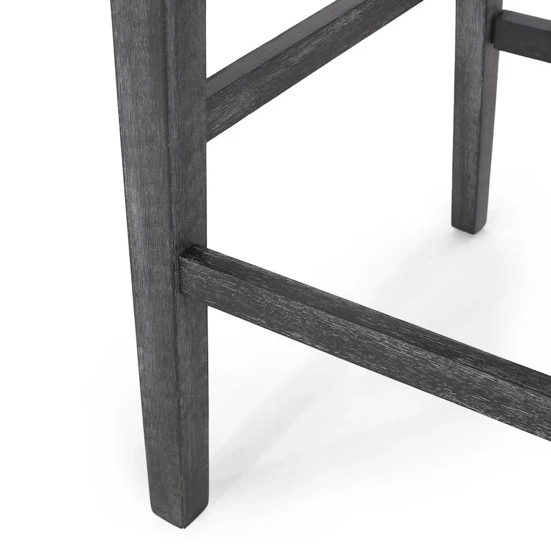 Tabourets de bar de 30,5 pouces en tissu et hévéa (lot de 2)