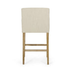 Tabourets de bar de 30,5 pouces en tissu et hévéa (lot de 2)