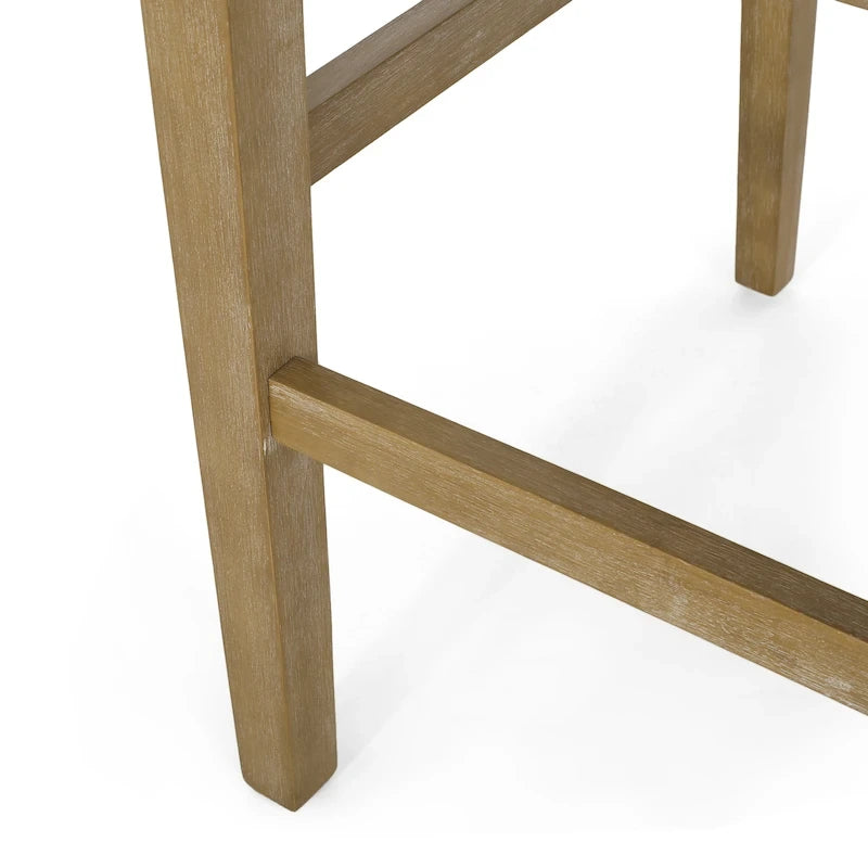 Tabourets de bar de 30,5 pouces en tissu et hévéa (lot de 2)