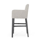 Tabourets de bar de 30,5 pouces en tissu et hévéa (lot de 2)