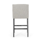 Tabourets de bar de 30,5 pouces en tissu et hévéa (lot de 2)
