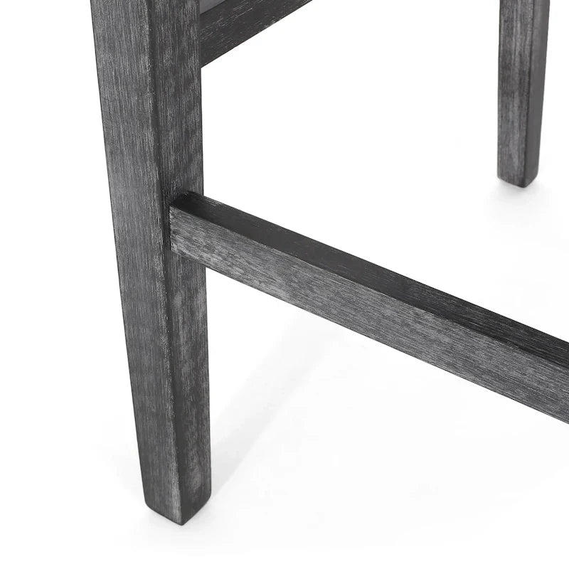 Tabourets de bar de 30,5 pouces en tissu et hévéa (lot de 2)