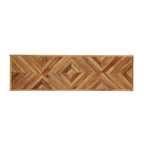 Banc d'intérieur en bois de manguier artisanal