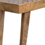 Banc d'intérieur en bois de manguier artisanal