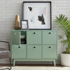 Meuble de rangement Mid-Century Modern à 6 portes