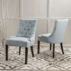 Chaises de salle à manger contemporaines capitonnées (Lot de 2) - 21.50 L x 25.00 l x 36.00 H