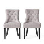 Chaises de salle à manger contemporaines capitonnées (Lot de 2) - 21.50 L x 25.00 l x 36.00 H