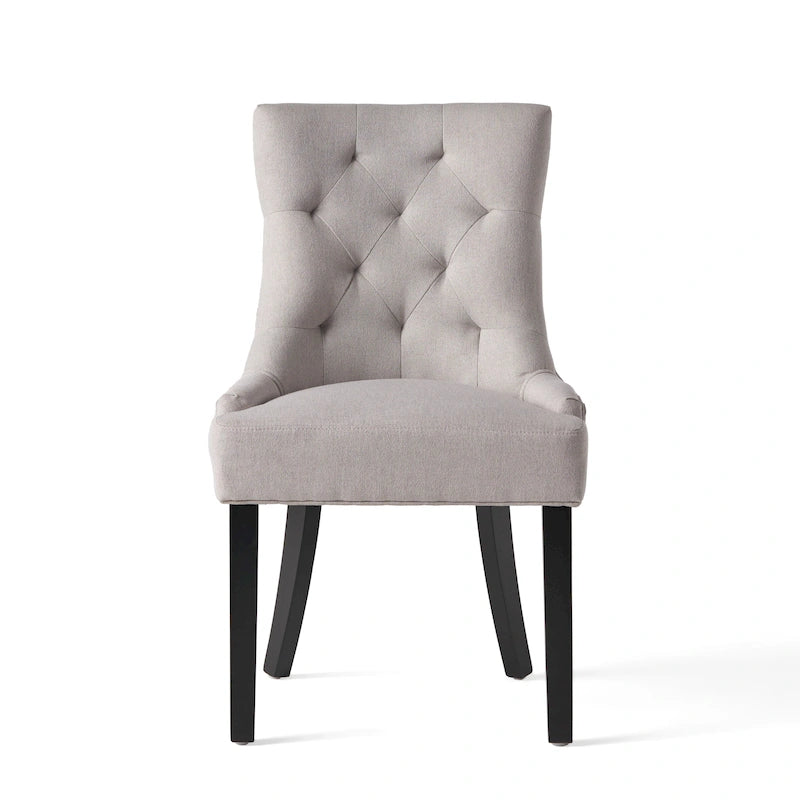 Chaises de salle à manger contemporaines capitonnées (Lot de 2) - 21.50 L x 25.00 l x 36.00 H