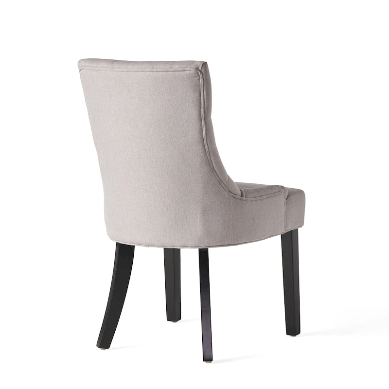 Chaises de salle à manger contemporaines capitonnées (Lot de 2) - 21.50 L x 25.00 l x 36.00 H