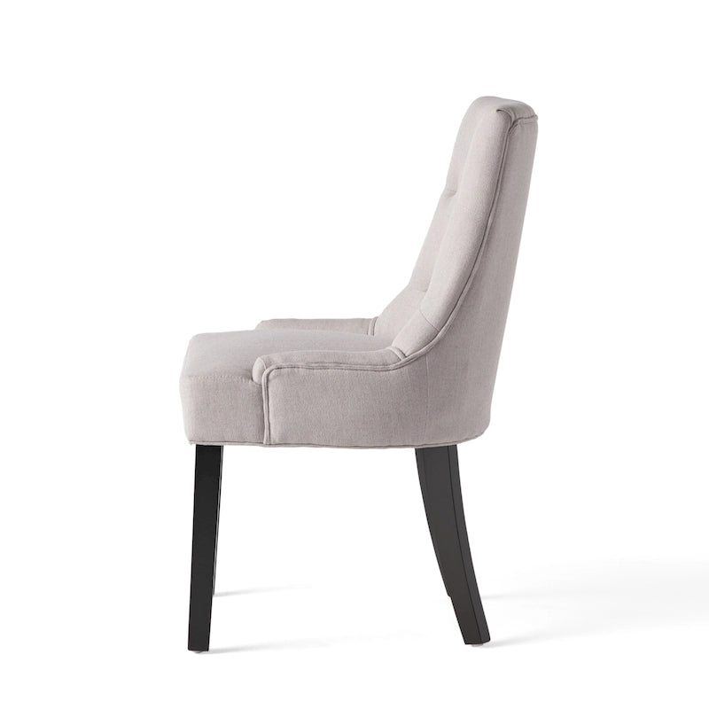 Chaises de salle à manger contemporaines capitonnées (Lot de 2) - 21.50 L x 25.00 l x 36.00 H