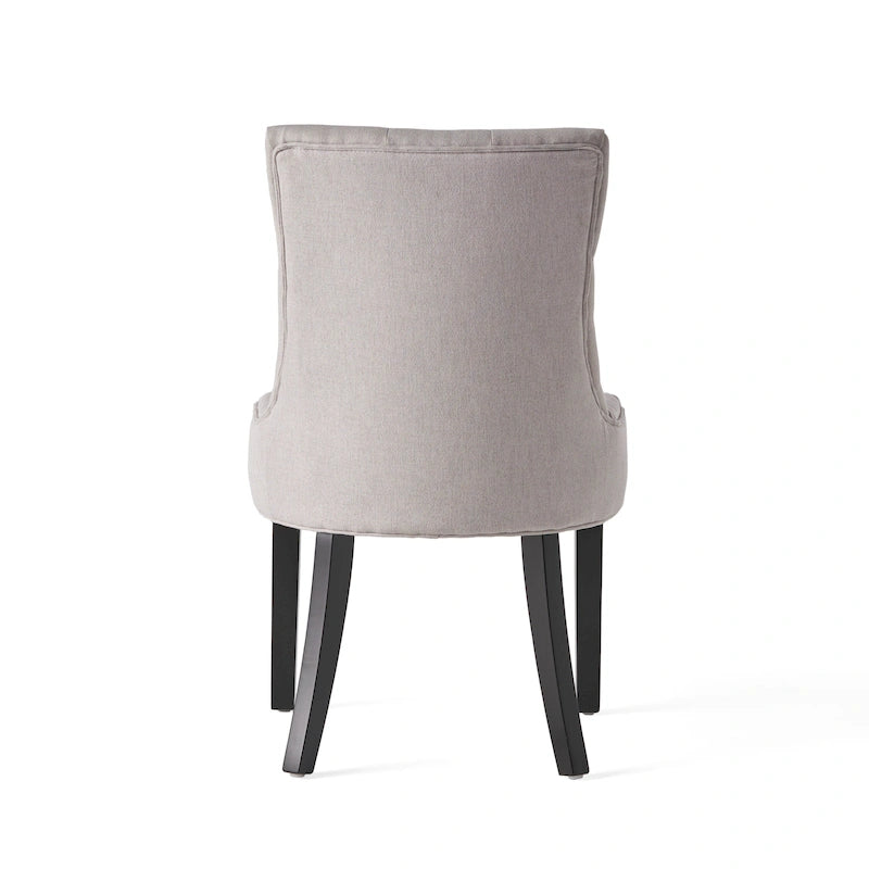 Chaises de salle à manger contemporaines capitonnées (Lot de 2) - 21.50 L x 25.00 l x 36.00 H