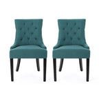 Chaises de salle à manger contemporaines capitonnées (Lot de 2) - 21.50 L x 25.00 l x 36.00 H