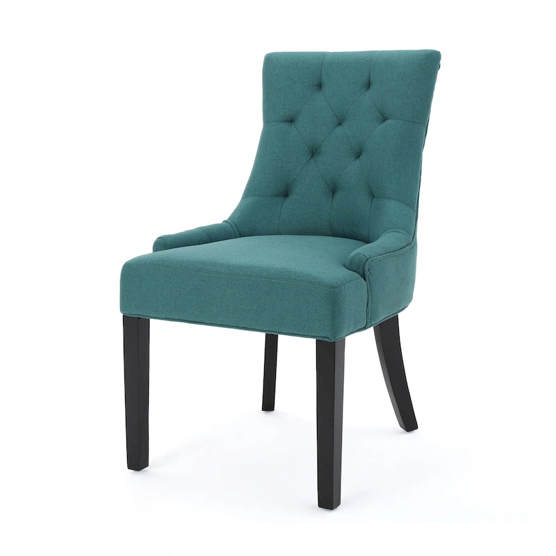 Chaises de salle à manger contemporaines capitonnées (Lot de 2) - 21.50 L x 25.00 l x 36.00 H