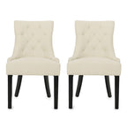 Chaises de salle à manger contemporaines capitonnées (Lot de 2) - 21.50 L x 25.00 l x 36.00 H