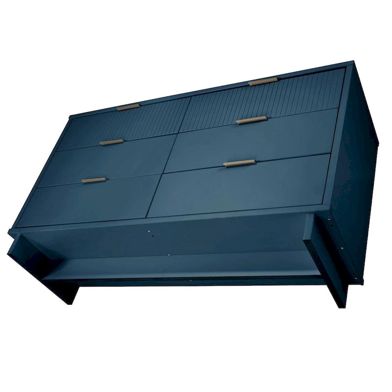 Commode double large moderne à 6 tiroirs Manhattan Comfort Granville 55.07